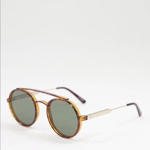 Spitfire Stay Rad Round Sunglasses Brown Tortoise